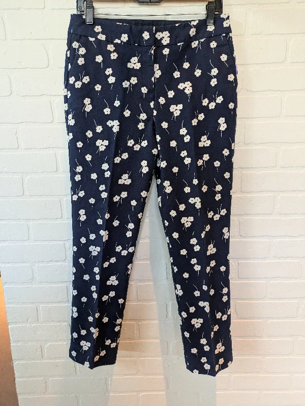 Soft stretch pants for all-day wear ease -Blue & White Pants Other Boden, Size 8