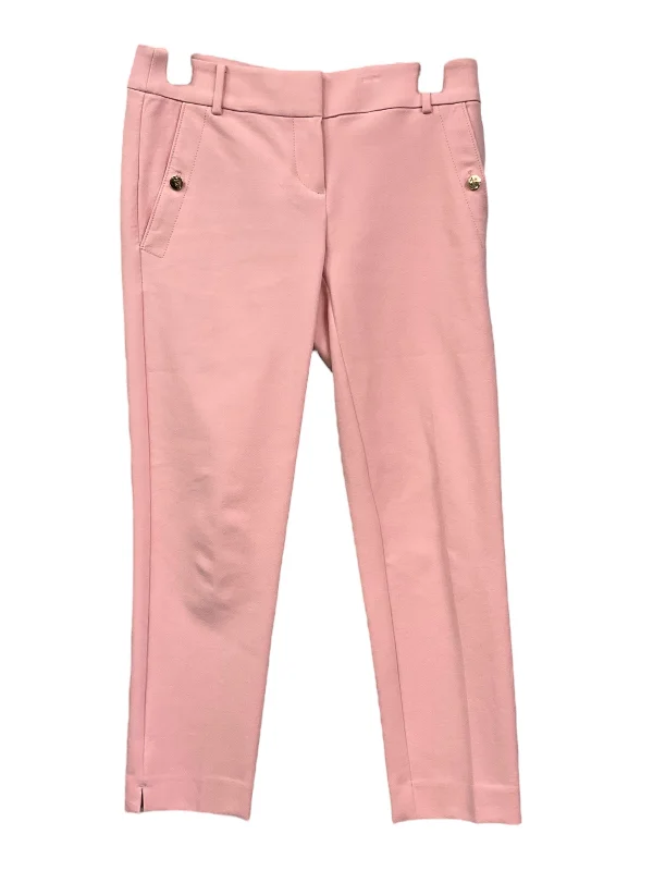 Breathable chino pants for warm climate comfort -Pink Pants Dress Loft, Size 0