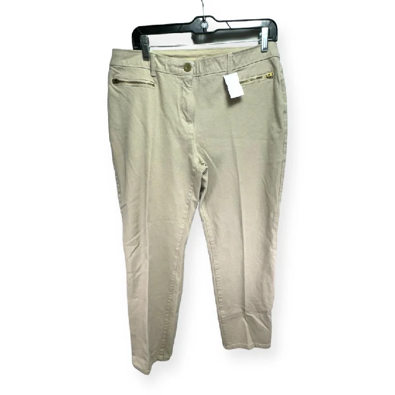 Stylish leather pants for edgy night looks -Beige Pants Chinos & Khakis Chicos, Size 2