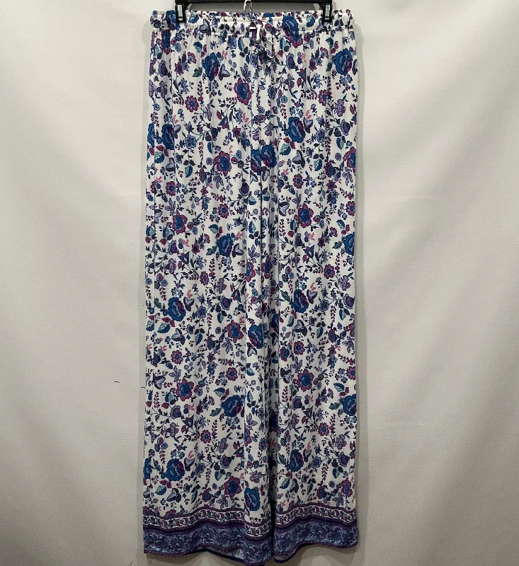 Adjustable waist pants for custom fit ease -Floral Pants Lounge Joie, Size S