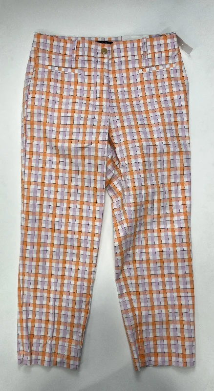 Stretchy yoga pants for flexible workout sessions -Plaid Pants Cropped Ann Taylor O, Size 6