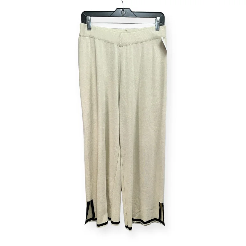 Tailored slim pants for polished business looks -Cream Pants Lounge Clothes Mentor, Size M