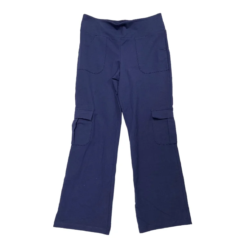 Breathable cotton pants for all-day summer ease -Navy Pants Cargo & Utility WOMEN WITH CONTROL, Size M