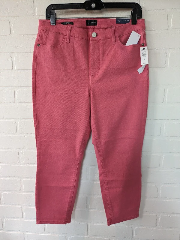 Lightweight jogger pants for summer evening strolls -Pink Pants Cropped Talbots, Size 10petite