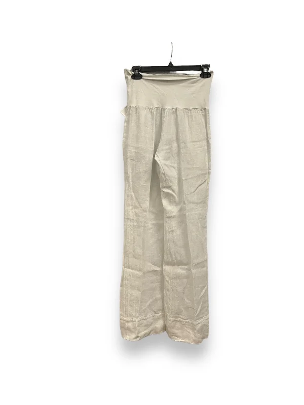 Reinforced cargo pants for heavy-duty field work -White Pants Linen Cmc, Size Xs