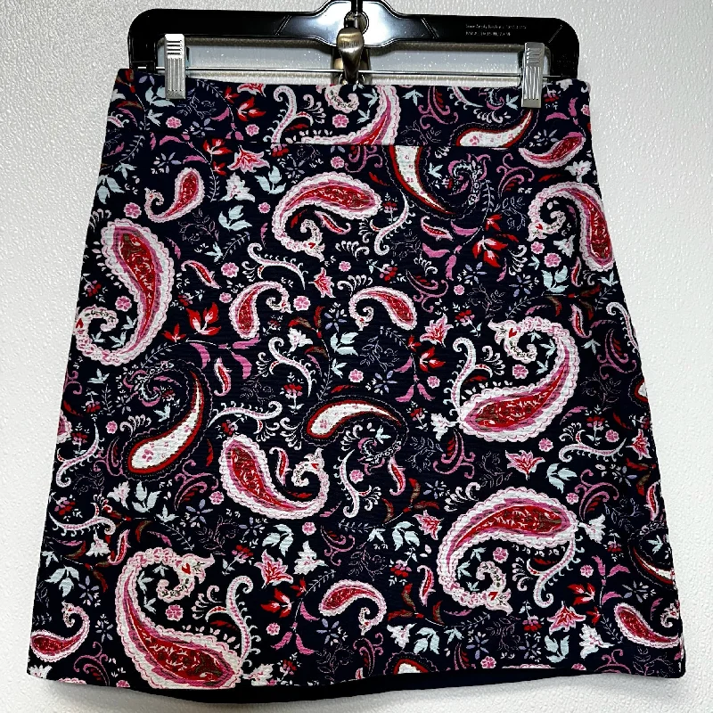 Ruffled skirts for feminine playful charm -Paisley Skirt Mini & Short Talbots O, Size 2