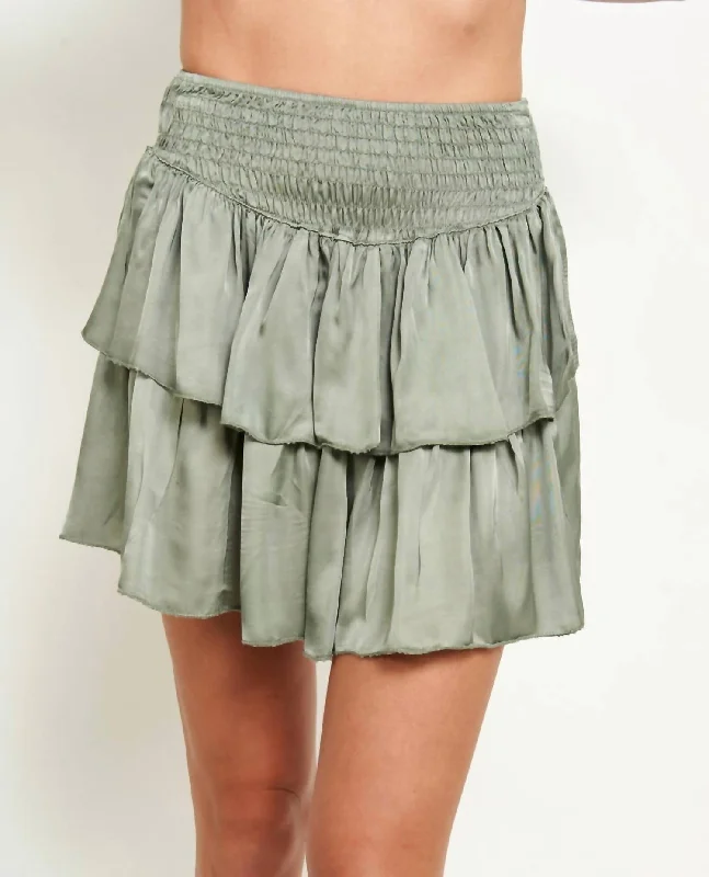 Zaya Skirt In Military