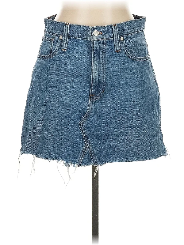 Short-Sleeved Skirts for Summer -Denim Skirt