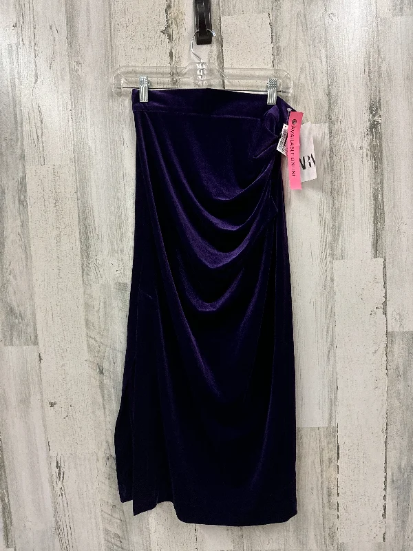 Classic black maxi skirts for versatility -Purple Skirt Midi Zara, Size S