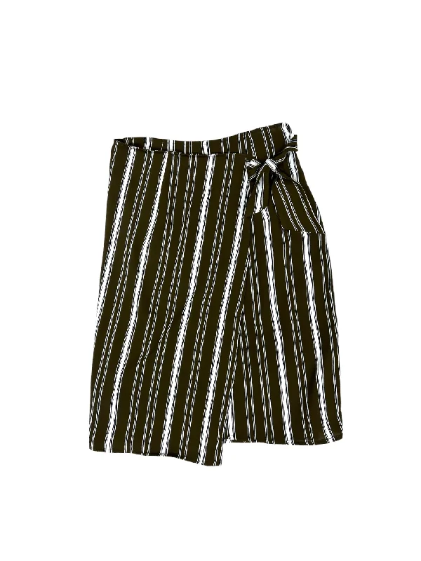 Soft linen skirts for gentle warm wear -Striped Pattern Skirt Midi Sunday In Brooklyn, Size S