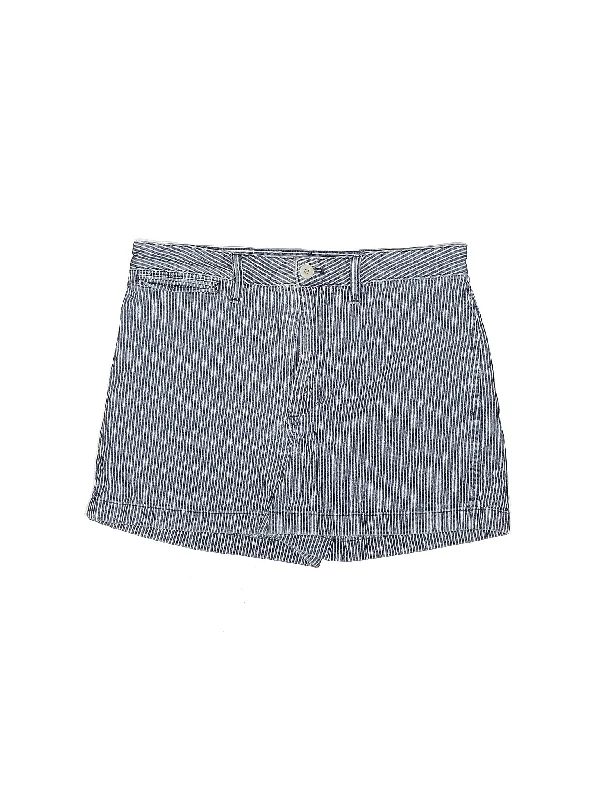 Belted Skirts for Shaping -High-Rise Denim Shorts in Medium Wash