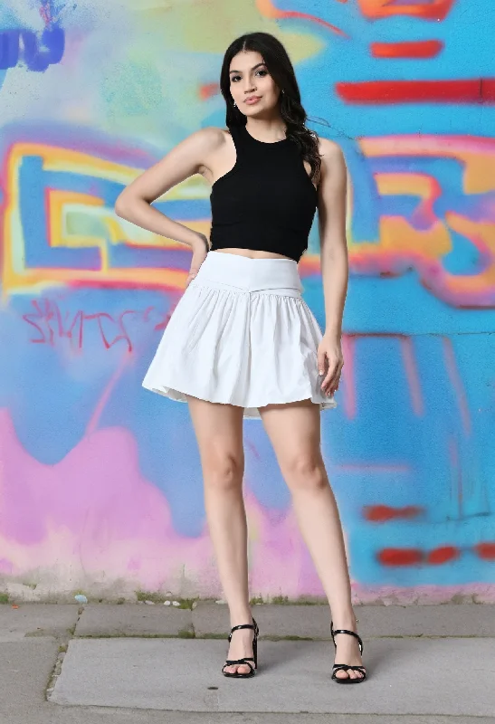 Bold leather skirts for daring fashion statements -DAYDREAM BUBBLE SKIRT