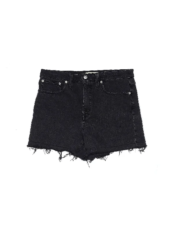 Heart Shaped Shorts for Love -Mid-Rise Denim Shorts in Dark Wash