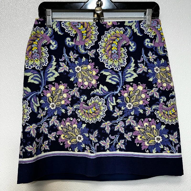 Vintage skirts for retro-inspired fashion vibes -Paisley Skirt Mini & Short Talbots O, Size 4petite