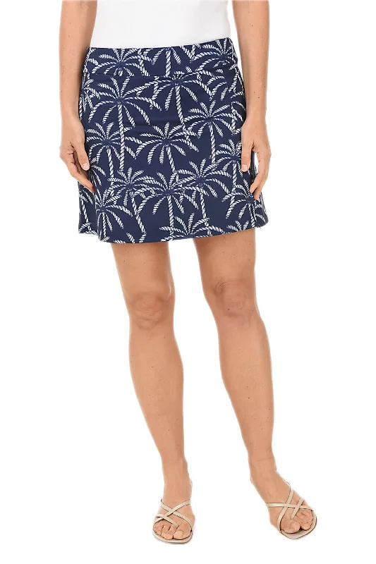 Silk Skirts for Luxurious -Rope Palms UPF50+ Pull-On Skort