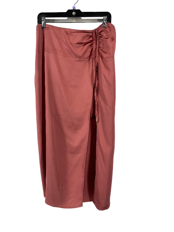 Lightweight skirts for warm weather comfort -Mauve Skirt Maxi Anthropologie, Size 14