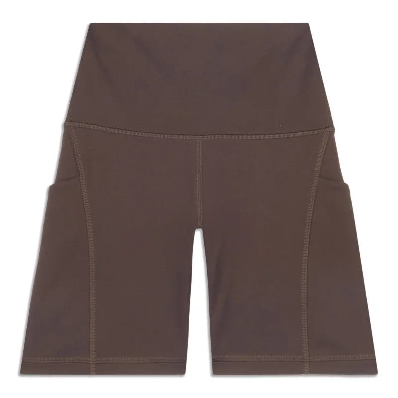 Low Waisted Shorts for Relaxed -Wunder Train High-Rise Short with Pockets - Resale