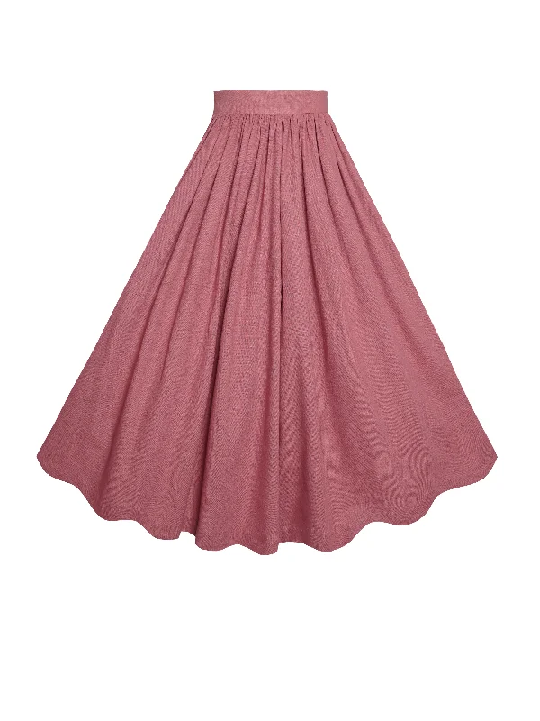 Wrap maxi skirts for versatile styling options -MTO - Lola Skirt in Antique Rose Linen