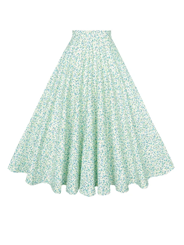 Ruffled skirts for soft romantic appeal -MTO - Lindy Skirt in "Mayfield Flowers" Floral Print