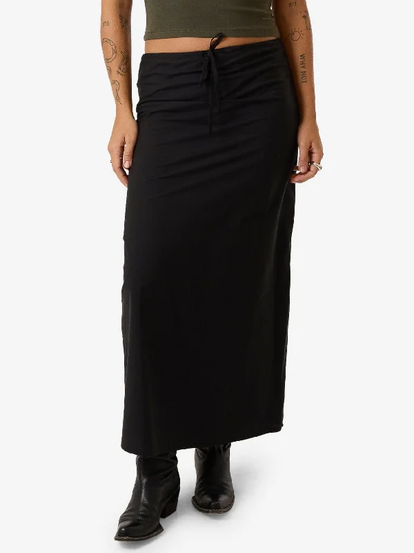 Sheath Skirts for Sophisticated -Quinn Bias Skirt - Black