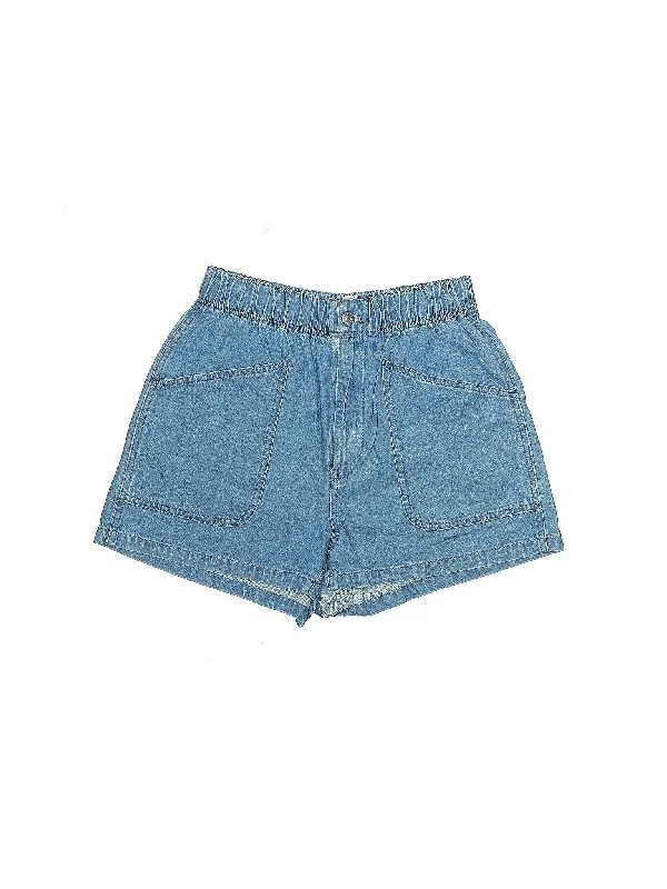 Running Shorts for Exercise -Denim Shorts in Medium Wash