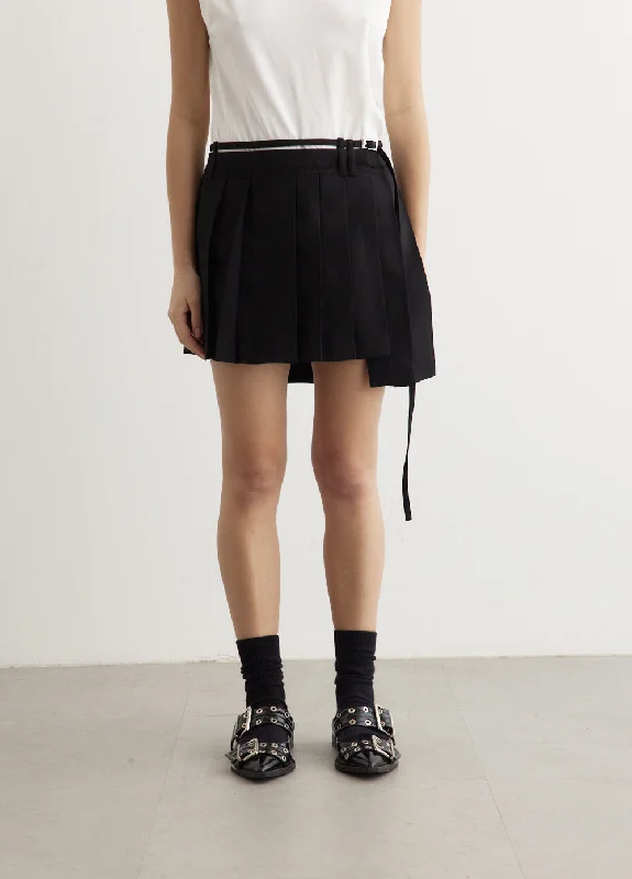 A-line skirts for classic wardrobe essentials -Ipleat Mini Skirt