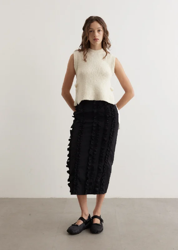 Patterned midi skirts for eye-catching style -Ocean Skirt