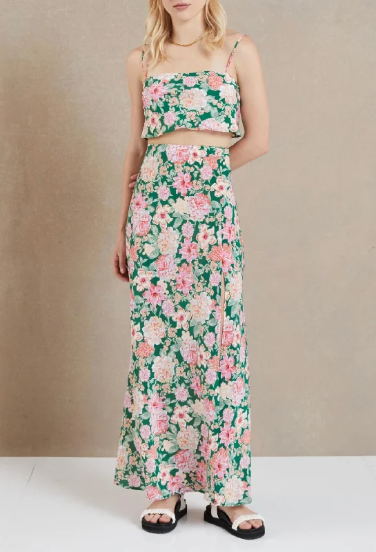 Botanica Maxi Skirt In Floral Print