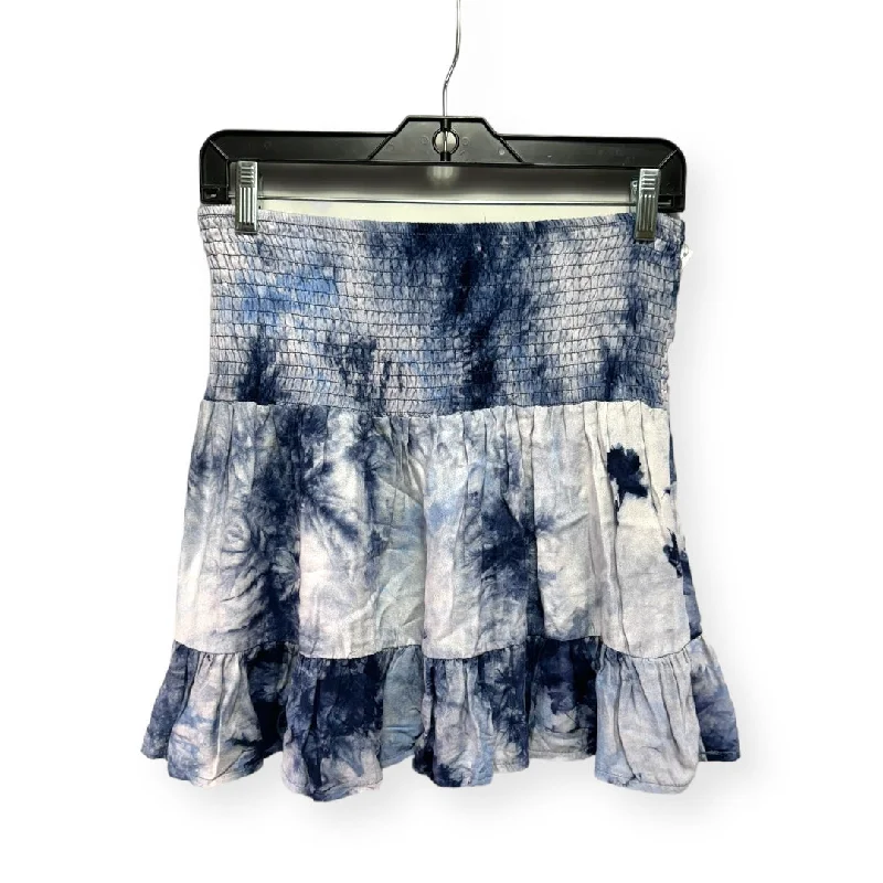 A-line mini skirts for fun flirty looks -Tie Dye Print Skirt Mini & Short Altard State, Size M