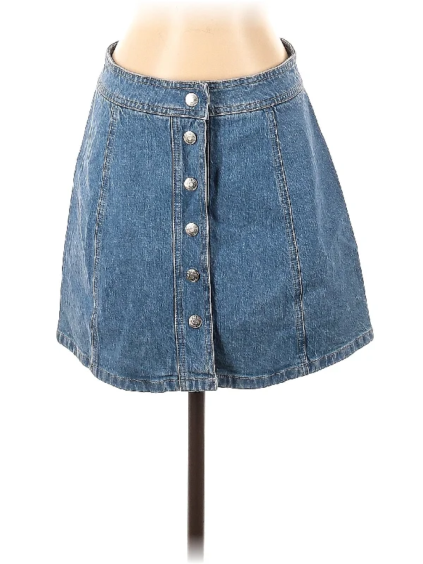 Gray Skirts for Subtle -Denim Skirt