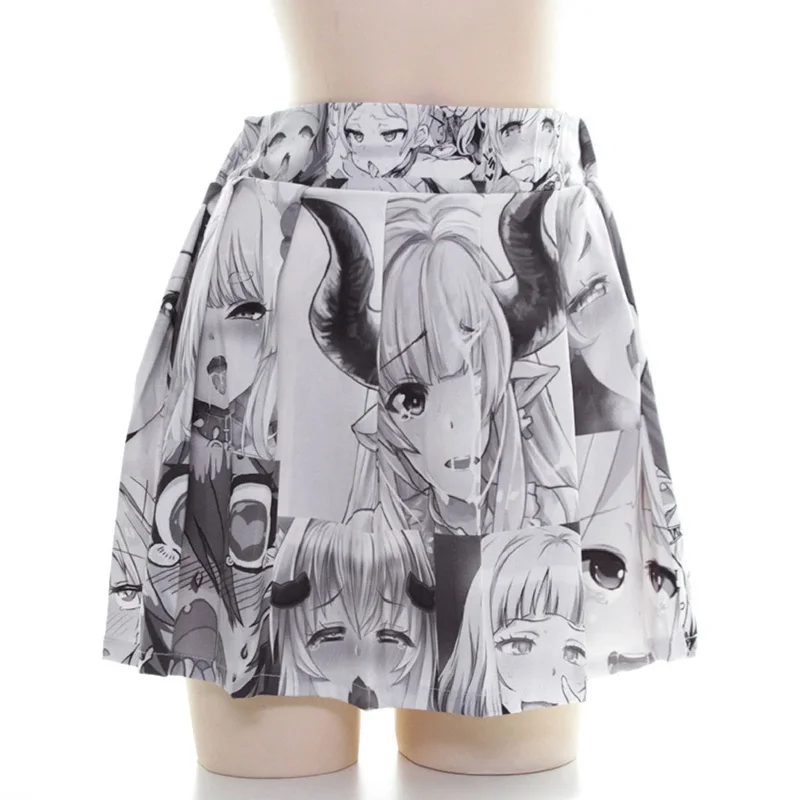 Flowy floral skirts for springtime elegance -Flowing Ahegao Skirt