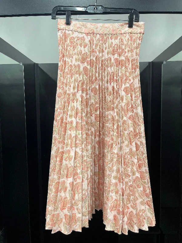 Patterned skirts with unique abstract art -Pink Skirt Maxi Kate Spade, Size 4