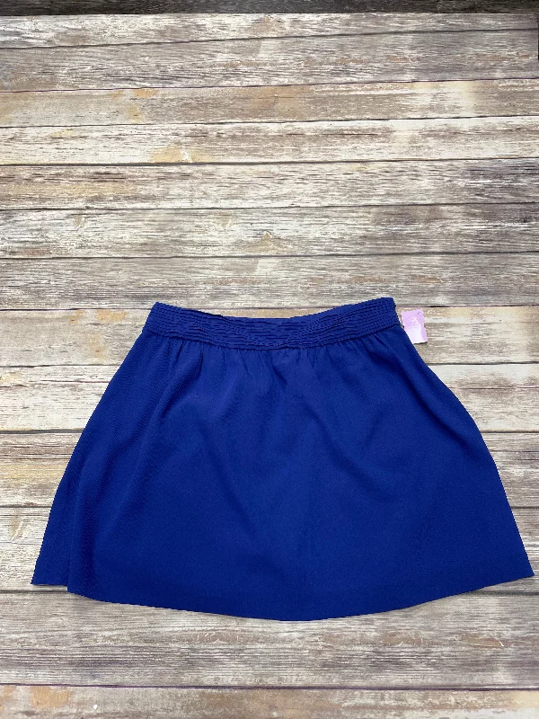 Wrap skirts for easy adjustable fit -Blue Skirt Mini & Short Loft, Size 8