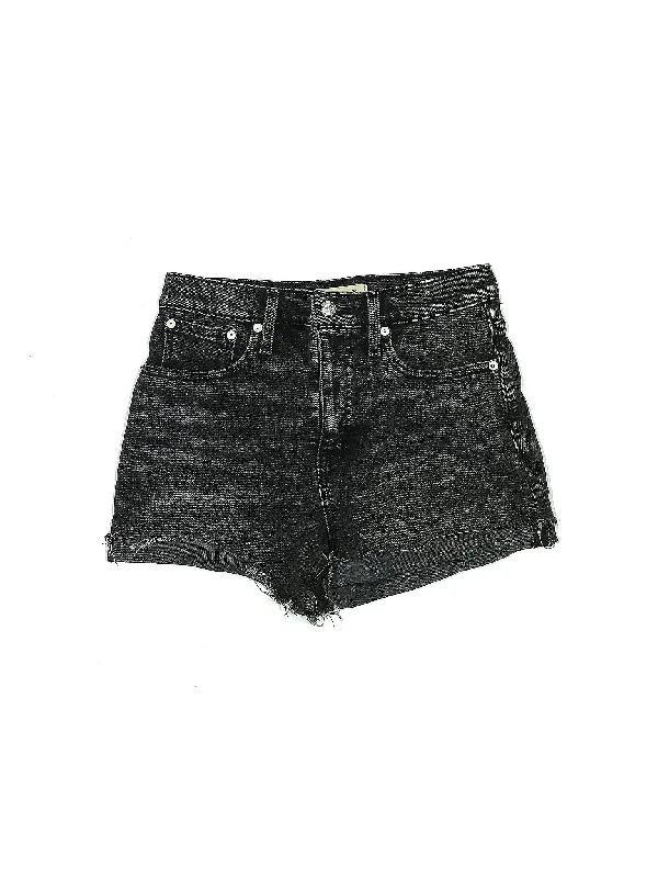 Abstract Shorts for Creative -Low-Rise Denim Shorts in Dark Wash