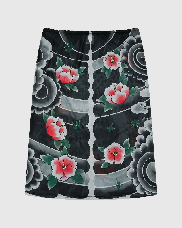 High-waisted pencil skirts for professional office wear -IREZUMI MIDI SKIRT