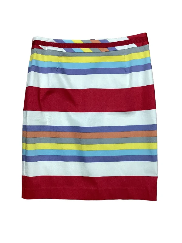 Flowy chiffon skirts for romantic summer days -Striped Pattern Skirt Mini & Short Boden, Size 10