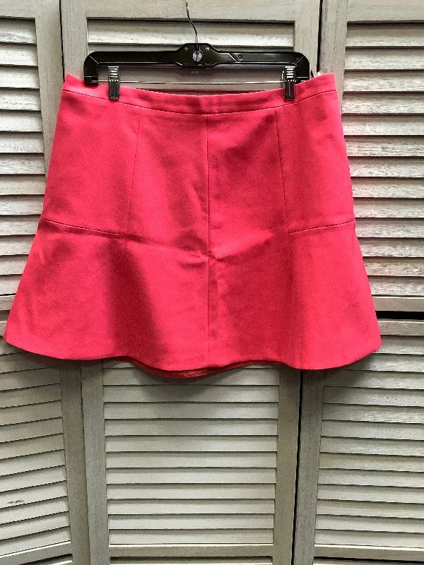 Soft linen skirts for gentle warm wear -Pink Skirt Mini & Short J. Crew, Size 14