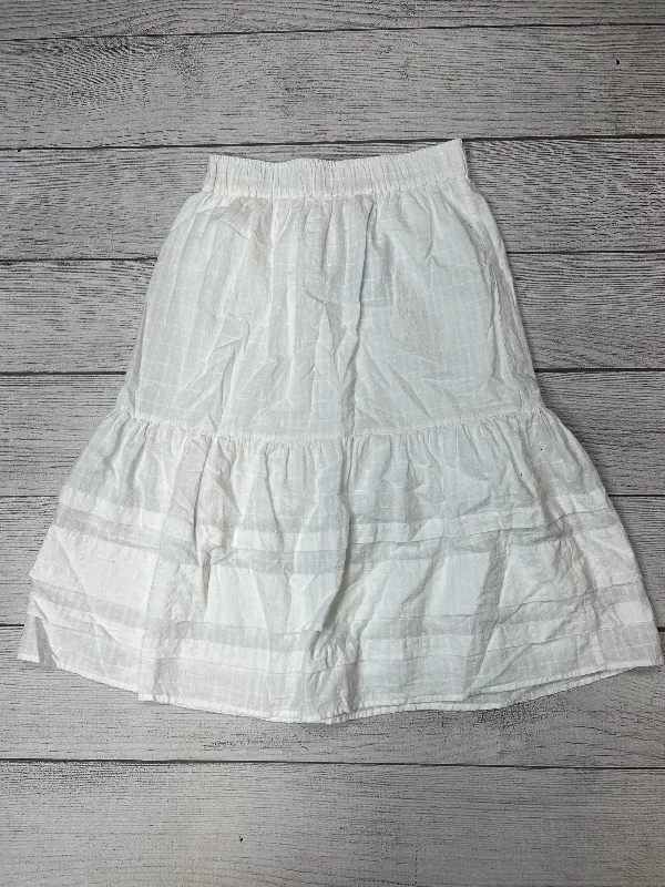 Vintage pencil skirts for nostalgic chic -White Skirt Maxi Madewell, Size S