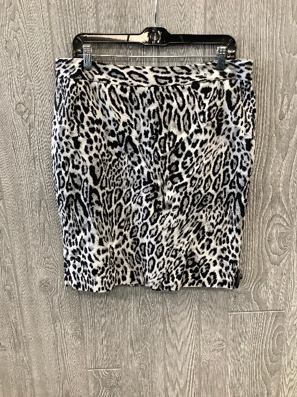 Cute denim skirts for youthful cool -Animal Print Skirt Midi Worthington, Size 10