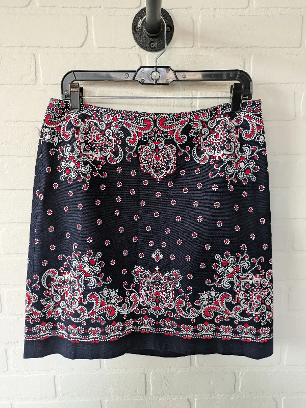 Luxury skirts with shimmering sequin details -Blue & Red & White Skirt Mini & Short Talbots, Size 10petite