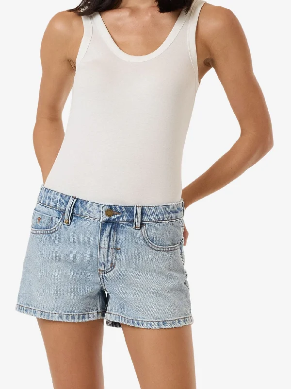 Studded Shorts for Edgy Look -Daria Short - Tainted Blue