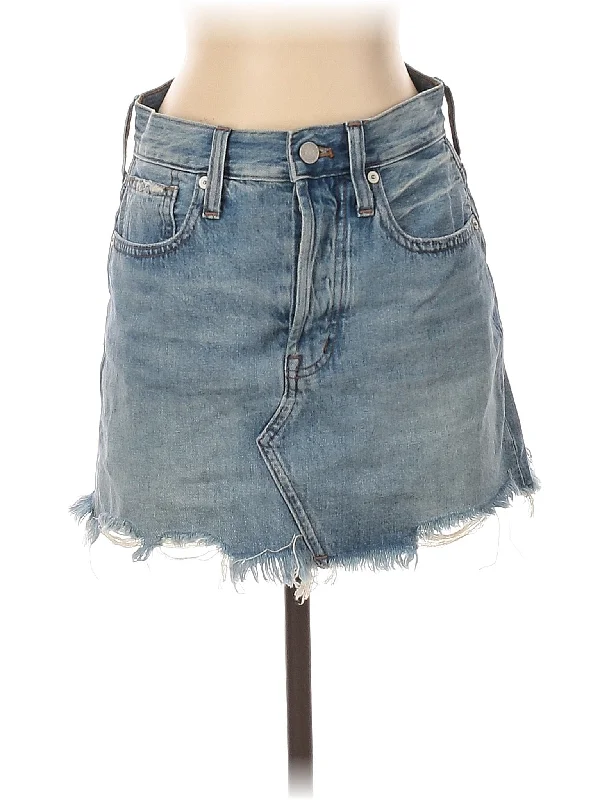 Rhinestone Shorts for Bling -Denim Skirt