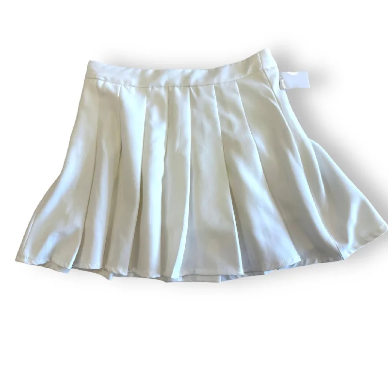 Soft cotton skirts for cozy comfort -White Skirt Mini & Short Shein, Size Petite L