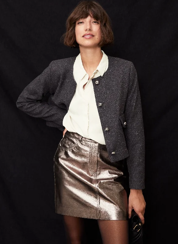 Durable skirts for long-lasting wardrobe staples -Solange Leather Skirt 