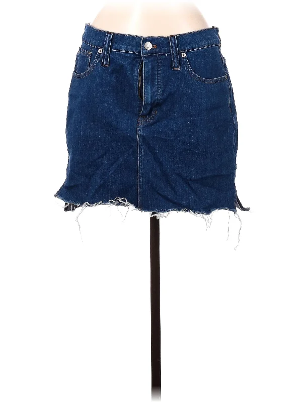 Low Waisted Shorts for Relaxed -Denim Skirt