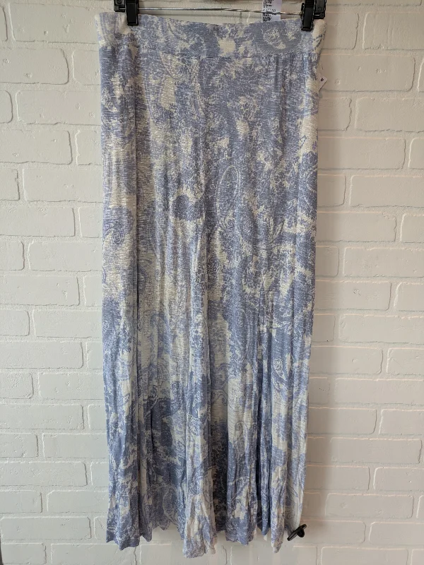 Stretchy skirts for all-day wear comfort -Blue & Cream Skirt Maxi Tommy Bahama, Size 8