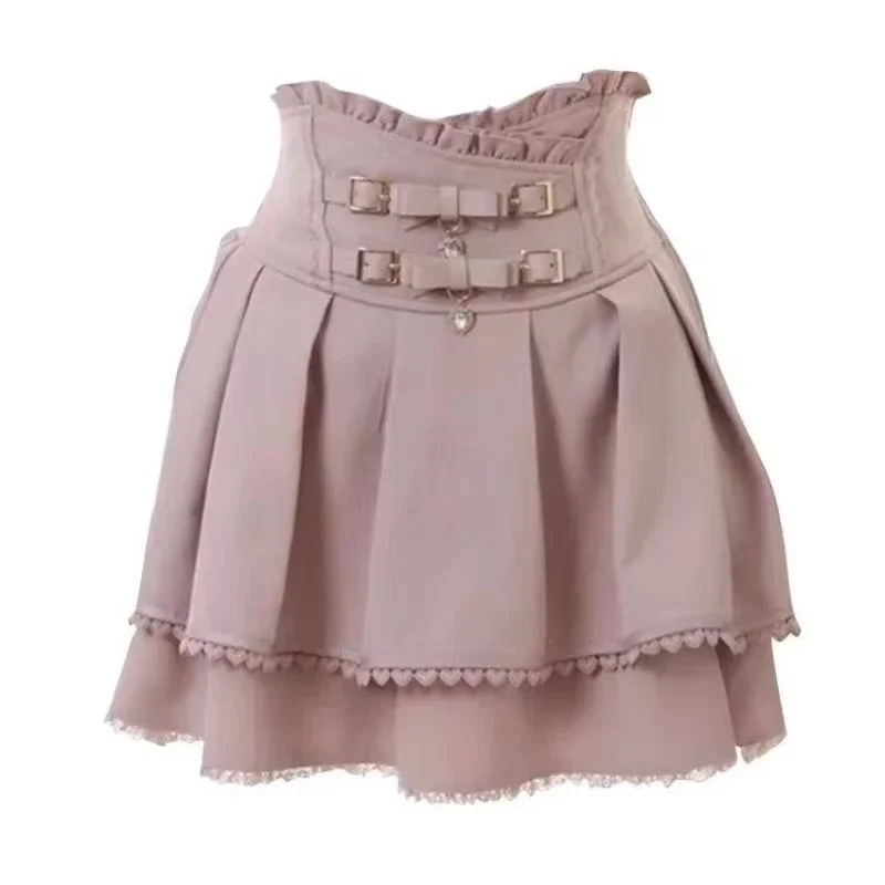 Affordable skirts for simple daily outfits -Pink Dolly Angelcore Skirt