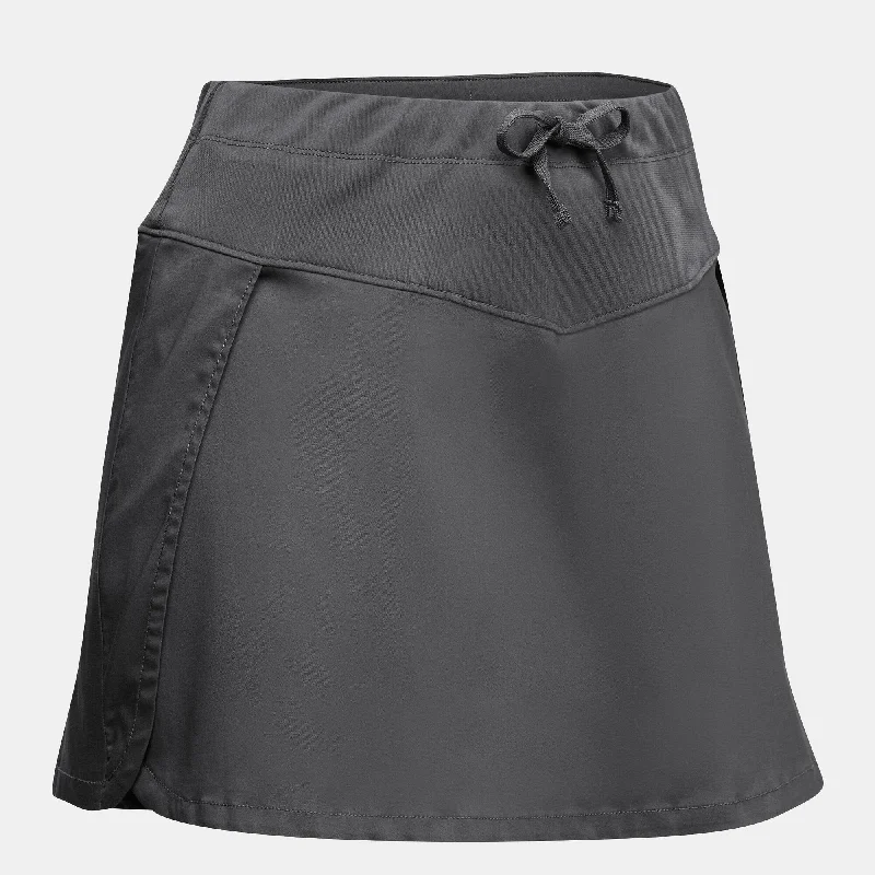 Striped Shorts for Fashionable -Quechua Women's NH500 Hiking Skort