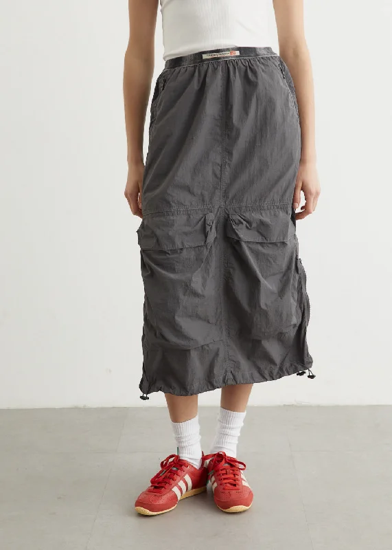 Designer skirts with premium fabric finish -O-Asis Gonna Cargo Midi Skirt