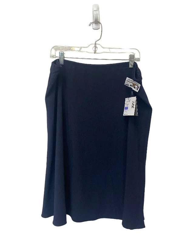 Cute mini skirts for trendy casual outings -Navy Skirt Midi Sag Harbor, Size 18